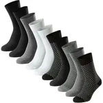 SCHIESSER Herren Socken, 10er Pack - "Bluebird", Baumwoll-Mix, uni/gemustert