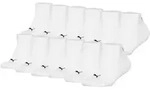 PUMA Kinder Sneakersocken, 12er Pack - Plain Sneaker 12P, Logo, einfarbig Wei&szlig;...
