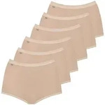 Sloggi Damen Slip Maxi, 6er Pack - Basic+, einfarbig Puder / 44