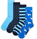 Happy Socks Unisex Socken, 4er Pack - Everyday Crew, Geschenkbox, Baumwoll-Mix...
