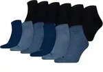 PUMA Unisex Quarter Socken, 12er Pack - Quarter Plain ECOM 12P, Logo, uni