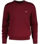 GANT Herren Stirckpullover - CLASSIC COTTON C-NECK, Rundhals, Baumwolle, Regular Fit