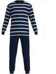 TOM TAILOR Herren Schlafanzug, lang - Pyjama, B&uuml;ndchen, Rundhalsausschnitt,
