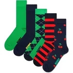 Happy Socks Unisex Socken, 5er Pack - Everyday Crew 5-Pack, Motivsocken,...