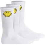 JACK&JONES Herren Socken, 3er Pack - JACGREG SMILEY TENNIS SOCKS, Muster, One...