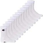 Champion Kinder Socken, 12er Pack - Crew Socken, einfarbig Wei&szlig; / 27-30