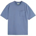 SCOTCH&SODA Herren T-Shirt - Core 3 Crosses Loose Fit Pocket T-Shirt, Rundhals,