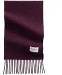 Marc O'Polo Damen Schal - Scarf, gewebter Wollschal, Twill, lange Fransen, ca. 30 x