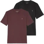Marc O'Polo Herren T-Shirt, 2er Pack - Small-Logo, Regular Fit, Baumwolle, uni