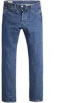 Levi's Herren Jeans - 501 Original, Baumwoll-Denim, L&auml;nge 32, Straight Fit Blau /