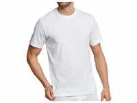 SCHIESSER Herren American T-Shirt 2er Pack - 1/2 Arm, Unterhemd, Rundhals Weiß...