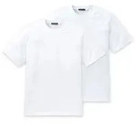 SCHIESSER Herren American T-Shirt 2er Pack - 1/2 Arm, Unterhemd, Rundhals Wei&szlig; L