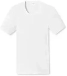 SCHIESSER Herren 1/2 Arm T-Shirt - Unterhemd, Cotton Essentials, Doppelripp Wei&szlig; / L