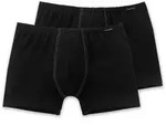 SCHIESSER Herren Shorts 2er Pack - Pants, Boxer, Essentials, Cotton Stretch Schwarz /