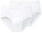 SCHIESSER Herren Slip mit Eingriff, 2er Pack - Original Classics, Doppelripp,