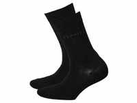 ESPRIT Damen Socken 2 Paar - Kurzsocken, einfarbig Schwarz 35-38 (Size: 2.5-5 UK)