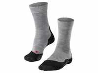 FALKE Herren Socken - Trekking Socken TK2, Polsterung, Merino-Wollmix Grau 39-41