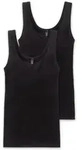 SCHIESSER Damen Unterhemden, 2er Pack - "Cotton Essentials", Tr&auml;gertop,...