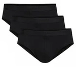 CALIDA Herren Slip, 3er Pack - Benefit, Elastikbund, Single Jersey Schwarz / L