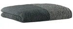 CAW&Ouml; Handtuch - Luxury Home, C Two-Tone, Walkfrottier Schiefer 50x100cm