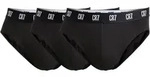 CR7 Herren Slips, 3er Pack - Briefs, Logobund, Stretch Cotton Schwarz / XL