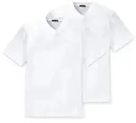 SCHIESSER Herren American T-Shirt 2er Pack - 1/2 Arm, Unterhemd, V-Ausschnitt...