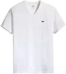Levi's Herren T-Shirt - Original Housemark Tee, V-Ausschnitt, Baumwolle Wei&szlig; / 2XL