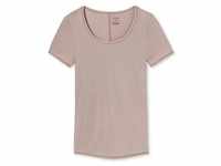SCHIESSER Damen T-Shirt - Rundhals, Unterhemd, Personal Fit, Basic, Stretch Braun XL