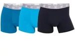 CR7 Herren Boxer Shorts, 3er Pack - Trunks, Organic Cotton Stretch T&uuml;rkis/Schwarz /