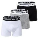 JACK&JONES Herren Boxer Shorts, 3er Pack - SENSE TRUNKS, Baumwoll-Stretch