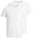 JACK&JONES Herren T-Shirt, 2er Pack - JACBASIC CREW NECK TEE, Kurzarm, einfarbig,