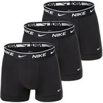 NIKE Herren Boxer Shorts, 3er Pack - Trunks, Logobund, Cotton Stretch Schwarz S