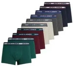 JACK&JONES Herren Boxer Shorts, 10er Pack - JACSOLID, Trunks, Baumwoll-Stretch, Logo