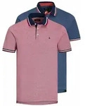 JACK&JONES Herren Poloshirts, 2er Pack - JJEPAULOS POLO 2PK, Kurzarm, einfarbig,