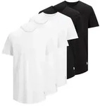 JACK&JONES Herren T-Shirt, 5er Pack - JJENOA, kurzarm, Rundhals, Baumwolle, einfarbig