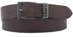 Levi's Herren Lederg&uuml;rtel - Ashland Metal, Echtleder Braun / 95 cm