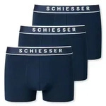 SCHIESSER Herren Shorts 3er Pack - Serie "95/5", Logobund, S-XXL Dunkelblau XL