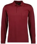 RAGMAN Herren Langarm-Poloshirt - Soft Knit Polo Knopf Langarm, Baumwollmischung,
