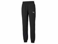 PUMA Herren Jogginghose - Active Woven Pants, Trainingshose, Logo Schwarz XL