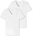 SCHIESSER Herren T-Shirt 2er Pack - Serie "95/5", V-Ausschnitt, S-4XL Wei&szlig; S