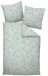 Janine Bettw&auml;sche 2 teilig - Tango, Mako-Soft-Seersucker, Baumwolle, floral Silber