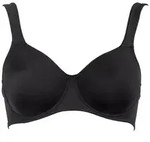 ROSA FAIA Damen BH - Twin, B&uuml;gel-BH, Mikrofaser, T-Shirt-BH, atmungsaktiv Schwarz /