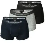 EMPORIO ARMANI Herren Boxer Shorts 3er Pack - Mens Knit Trunk, Pure Cotton, uni
