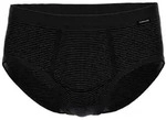 AMMANN Herren Slip - Jeans, Eingriff, Weichbund, Baumwollmischung Anthrazit L