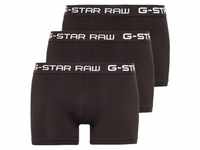 G-STAR RAW Herren Shorts 3er Pack - Classic Trunk, Logobund Schwarz M