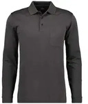 RAGMAN Herren Langarm-Poloshirt - Soft Knit Polo Knopf Langarm,...