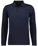 RAGMAN Herren Langarm-Poloshirt - Soft Knit Polo Knopf Langarm, Baumwollmischung,