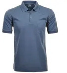 RAGMAN Herren Poloshirt - Oberteil, Softknit-Polo, Baumwollmischung, Brusttasche,