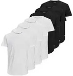 JACK&JONES Herren T-Shirt, 7er Pack - JJENOA TEE CREW NECK, Basic, Baumwolle