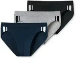 SCHIESSER Herren Slip 3er Pack - Rio Slip 95/5, Cotton Stretch, Seitenstreifen